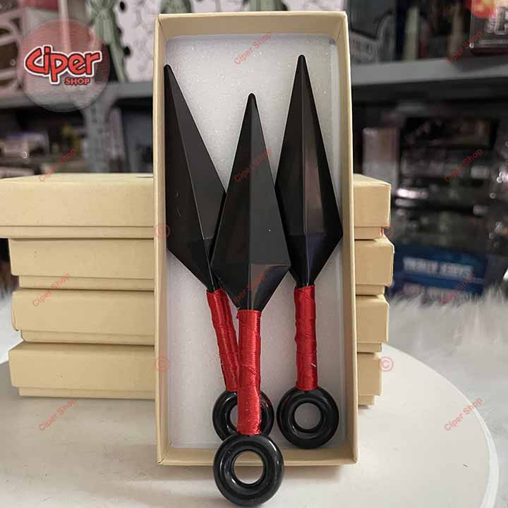 Bộ 3 Mô hình Kunai Làng Lá - Figure Kunai Naruto  - Phi tiêu nhựa Naruto