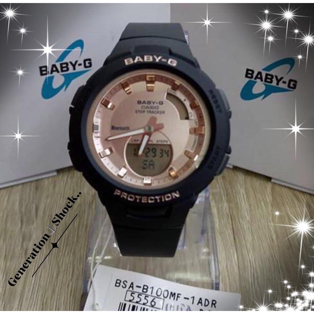 Đồng hồ nữ Casio Baby-G Nữ BSA-B100MF-1A chính hãng - chống nước độ sâu 50m - BH Pin