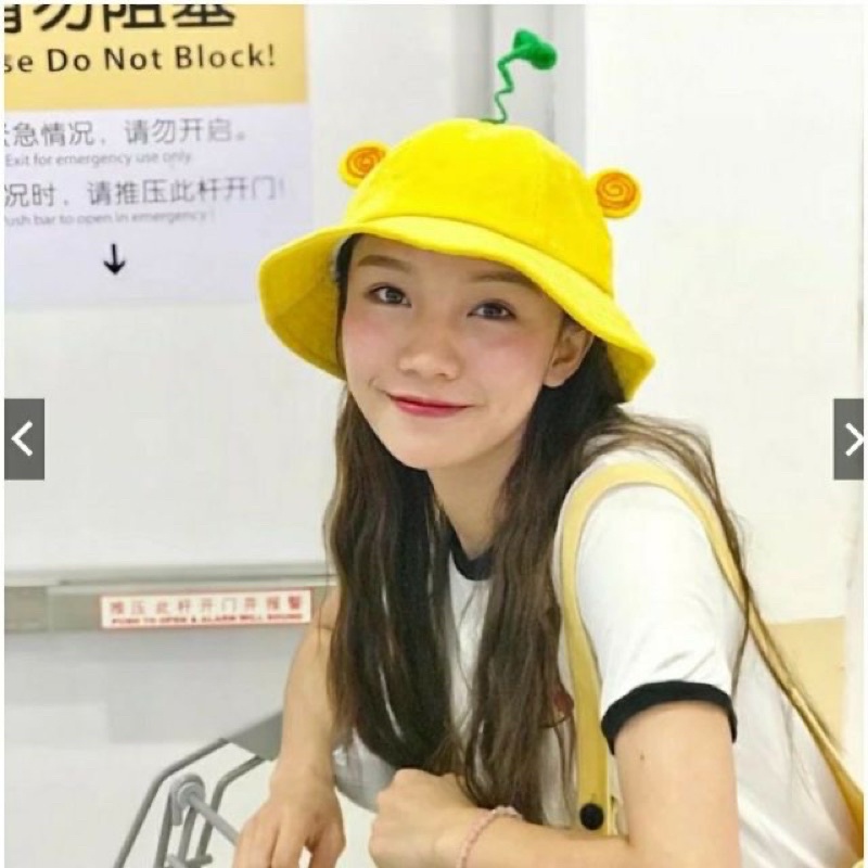 Mũ len bucket - Nón bucket hàn quốc họa tiết cá tính thời trang nữ