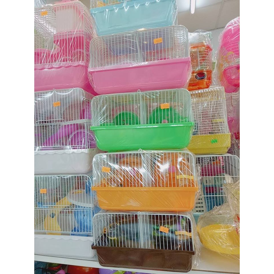 [TẶNG NHÀ TẮM]  Lồng ngăn đôi mini dành cho hamster