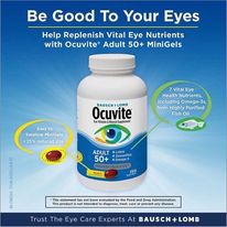 Viên Uống Bổ Mắt Ocuvite Adult 50 + Bausch & Lomb 150 Viên Mỹ