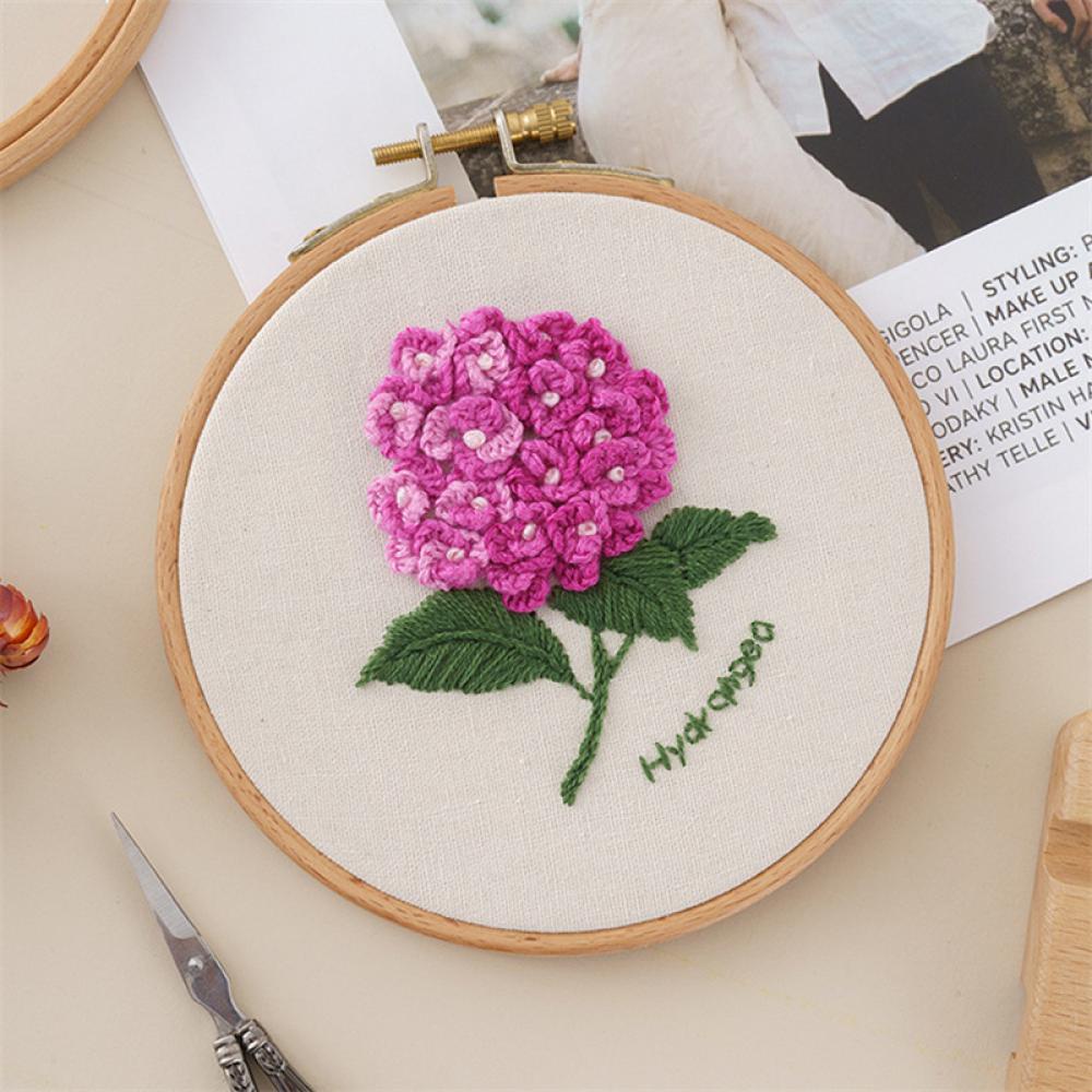 Bộ Tranh Thêu Chữ Thập Thủ Công Tự Làm Họa Tiết Hoa Xinh Xắn A6V5