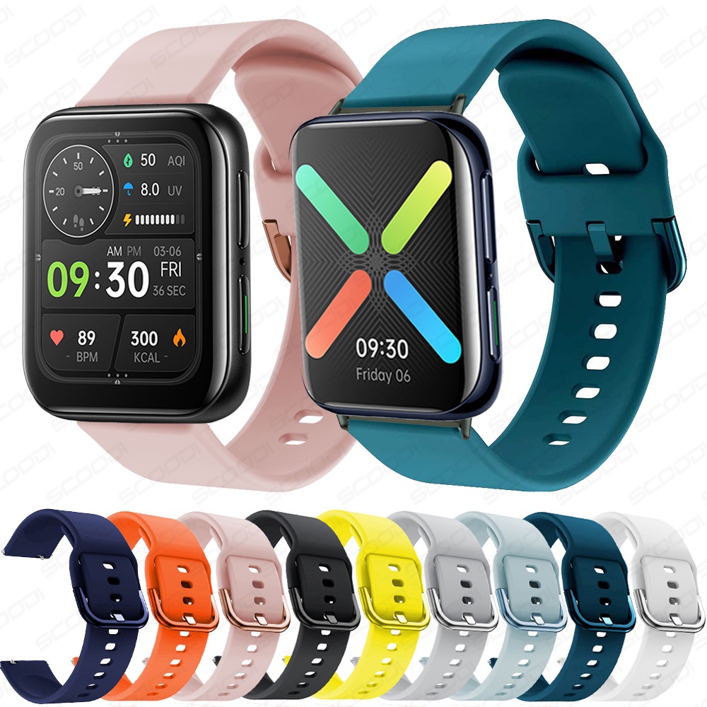 Dây Đeo Silicon Mềm Cho Đồng Hồ Thông Minh OPPO watch 2/1 41mm 42mm 46mm
