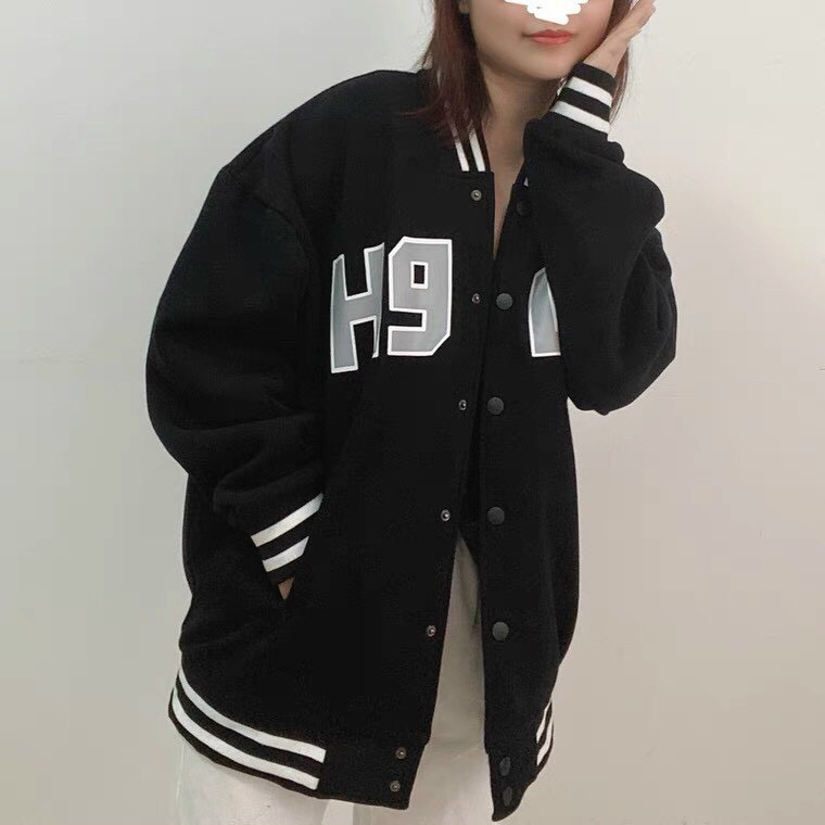 Áo khoác bomber dù unisex form rộng 2 lớp H909 nam nữ LANA FASHION