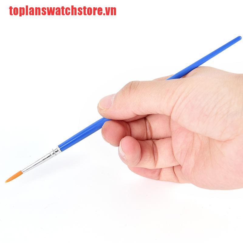 Set 10 cọ vẽ màu nước đơn giản thông dụng