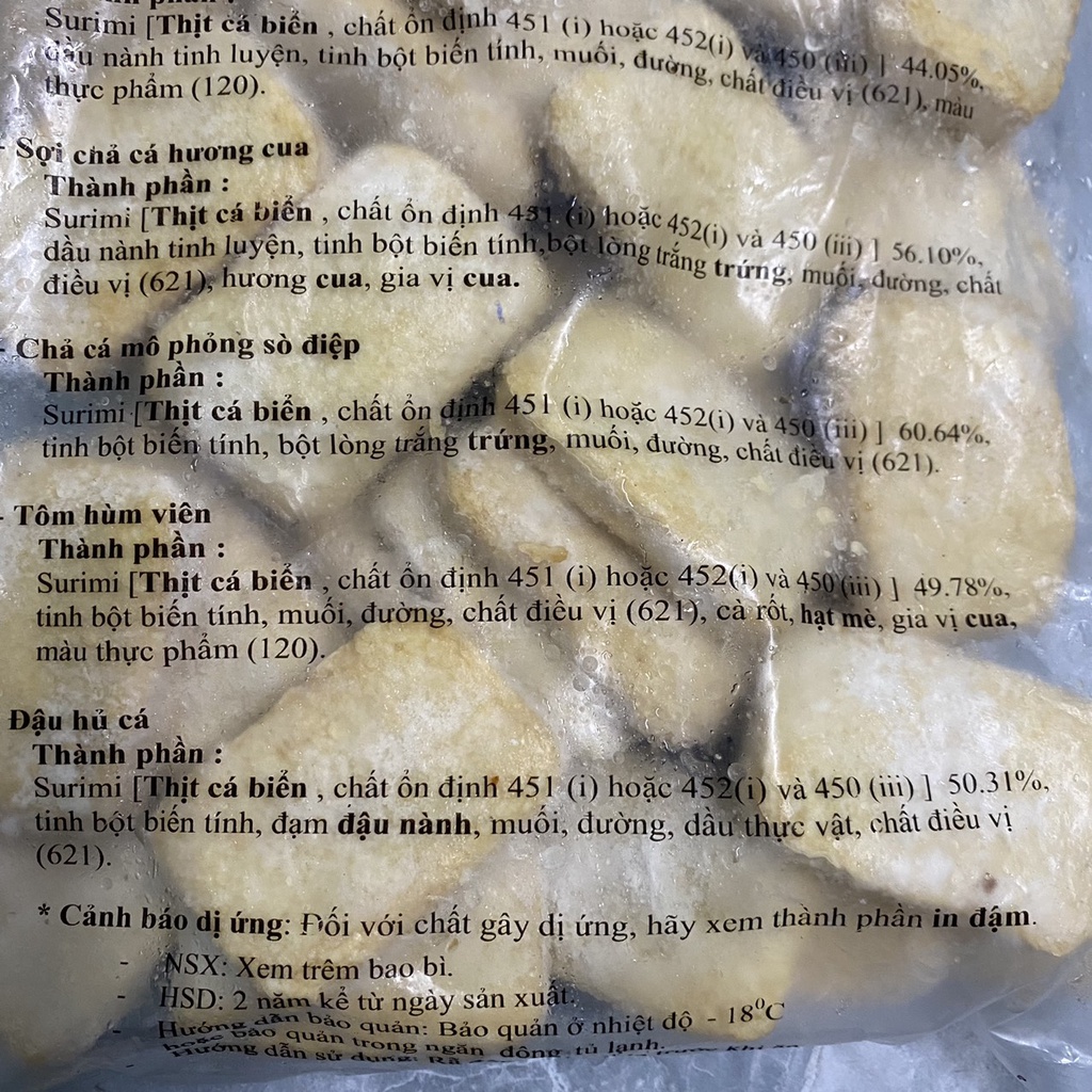 Đậu Hũ Cá Lichuan bịt 500g 20-22 miếng