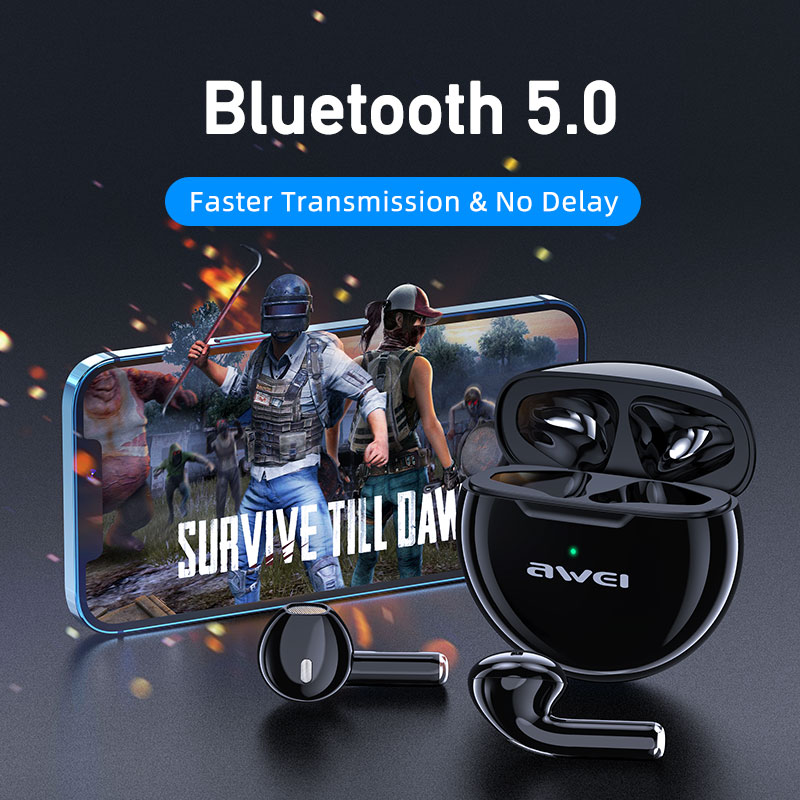 Tai Nghe Bluetooth Awei T17 Tws Có Hộp Sạc