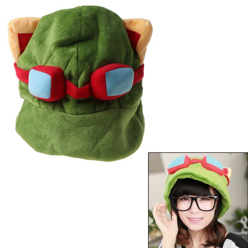 Mũ Hóa Trang Nhân Vật Game LOL Teemo Game Video Merchandise Màu Xanh Lá Cây Cho Nam Và Nữ