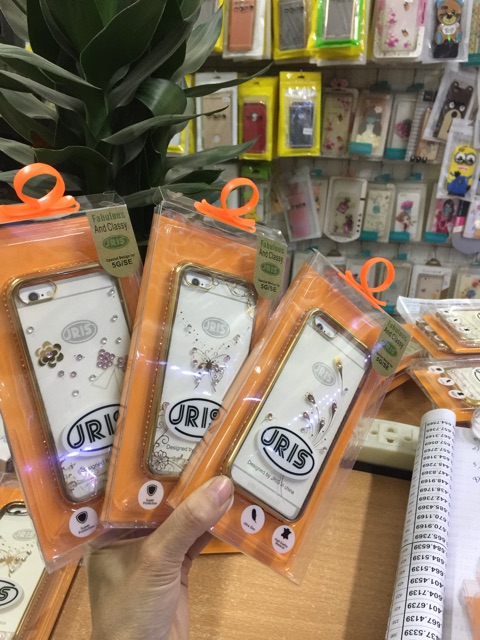 Ốp ip5/5s Dẻo Đính đá Hiệu JRIS