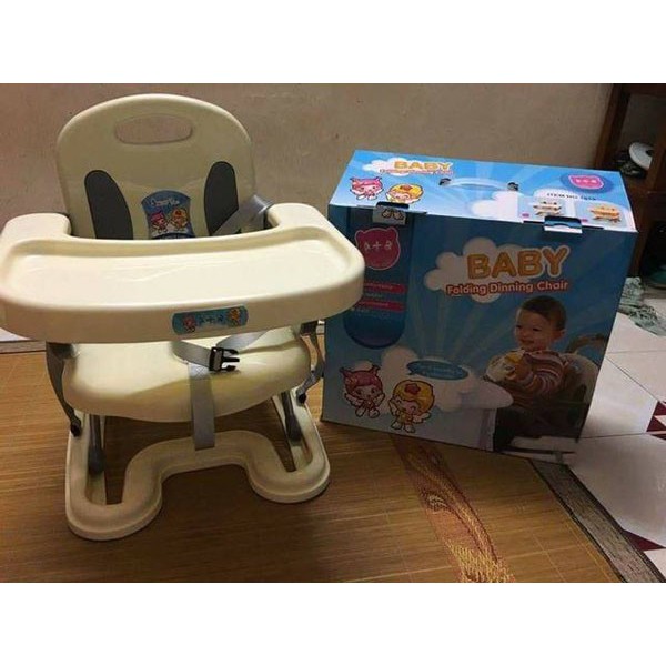 [KHO SỈ] Ghế ăn dặm Cao cấp Baby (Có dây bảo hiểm + bàn ăn dặm)