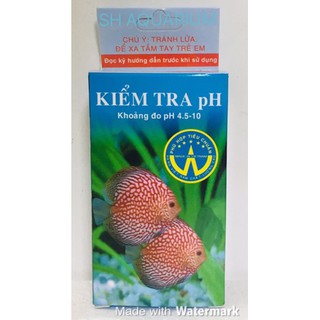 Kiểm tra độ pH của nước (khoảng đo 4,5 - 10)