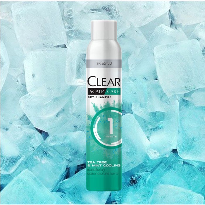 Dầu gội khô sạch gàu CLEAR Mát Lạnh Bạc Hà 170ml