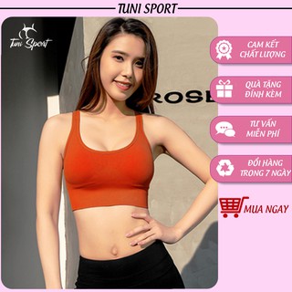 Áo bra tập gym, áo bra tập gym yoga nâng ngực cài sau 4 nấc nâng ngực b002 tuni sport