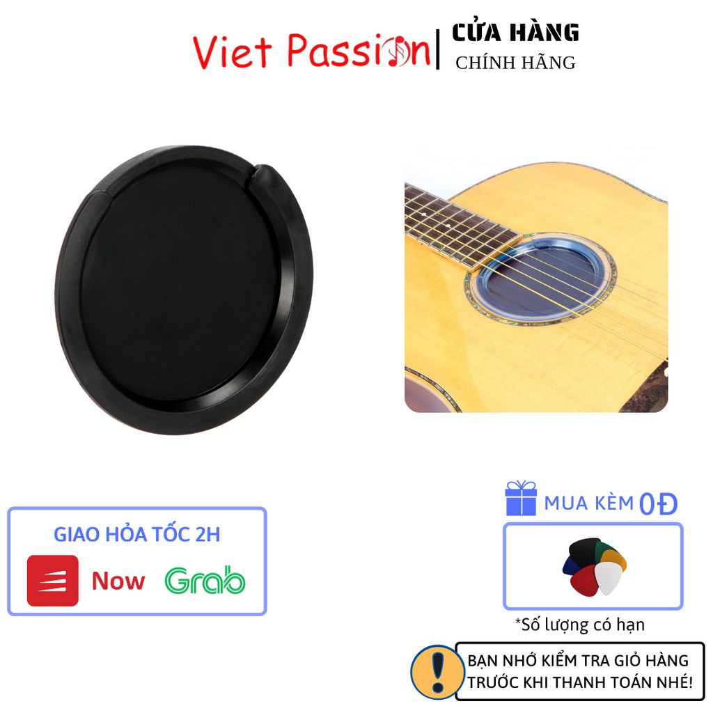 Miếng chống hú đàn guitar khi chơi dùng EQ chất liệu silicon đen vietpassion