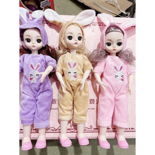 Búp bên đầm thỏ 30cm có khớp