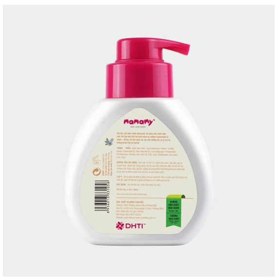 Bọt tắm gội thiên nhiên Mamamy 200ml an toàn cho bé