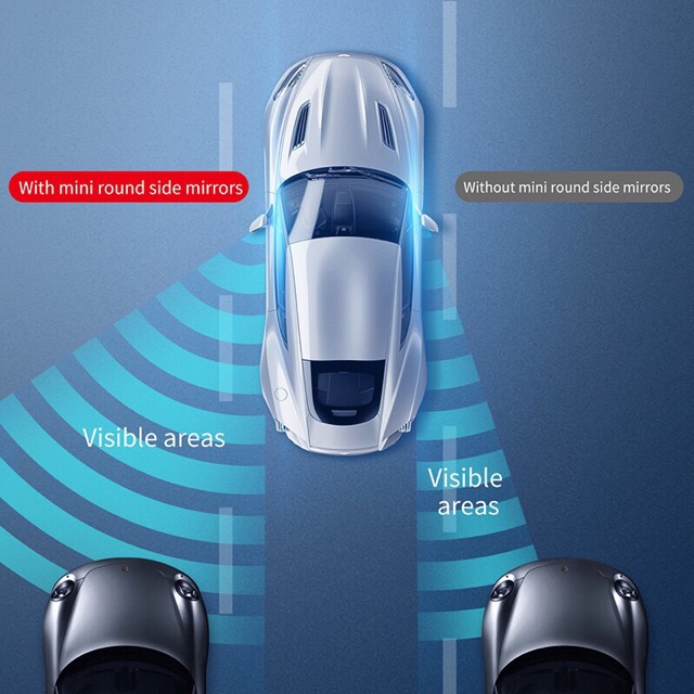 Gương cầu lồi mở rộng góc nhìn, chống điểm mù cho xe hơi Baseus LV466 | WebRaoVat - webraovat.net.vn