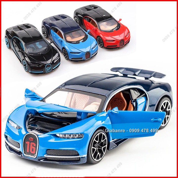 Xe Mô Hình Kim Loại Siêu Xe Bugatti Chiron Tỉ Lệ 1:32 - Miniauto - 9656x