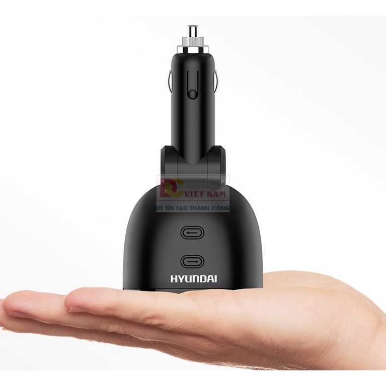 Sản Phẩm Bộ chia tẩu sạc cao cấp trên ô tô, thương hiệu Hyundai HY-16 - Hàng cao cấp .