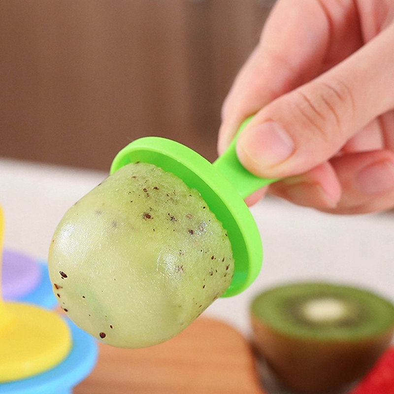 Khuôn Silicone Làm Kem Que 7 Ngăn Tiện Lợi
