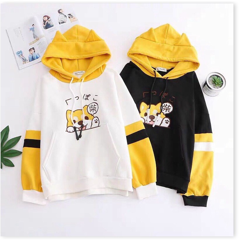 ÁO KHOÁC HOODIES,FROM RỘNG Y HÌNH,CHẤT LIỆU VÃI THOÁNG MÁT,THIẾT KẾ HỌA TIẾT XINH XẮN KHÁNH AN STORE