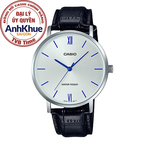 Đồng hồ nam dây da Casio Standard chính hãng Anh Khuê MTP-VT01L-7B1UDF