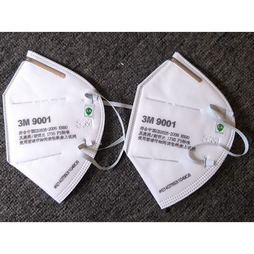 Khẩu trang chống khói bụi mịn và ngăn ngừa dịch bệnh tốt 3M 9001