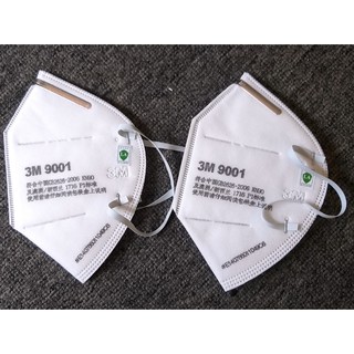Khẩu trang chống khói bụi mịn và ngăn ngừa dịch bệnh tốt 3M 9001