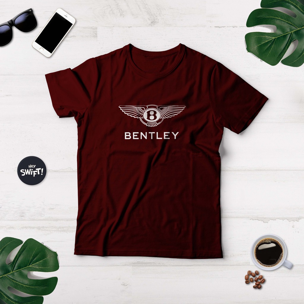 Áo Thun In Logo Xe Hơi Bentley Trẻ Trung Hợp Thời Trang