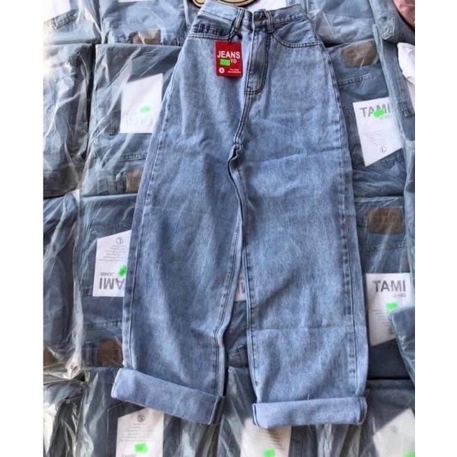 Quần Ống Rộng Jeans - Quần Suông Trơn Xanh Ulzzang - Quần Ống Rộng Hot Trénd 2021