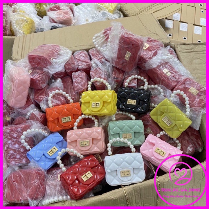 Túi Nhựa MiNi Quai Ngọc Siêu Xinh ( Hàng Có Sẵn )