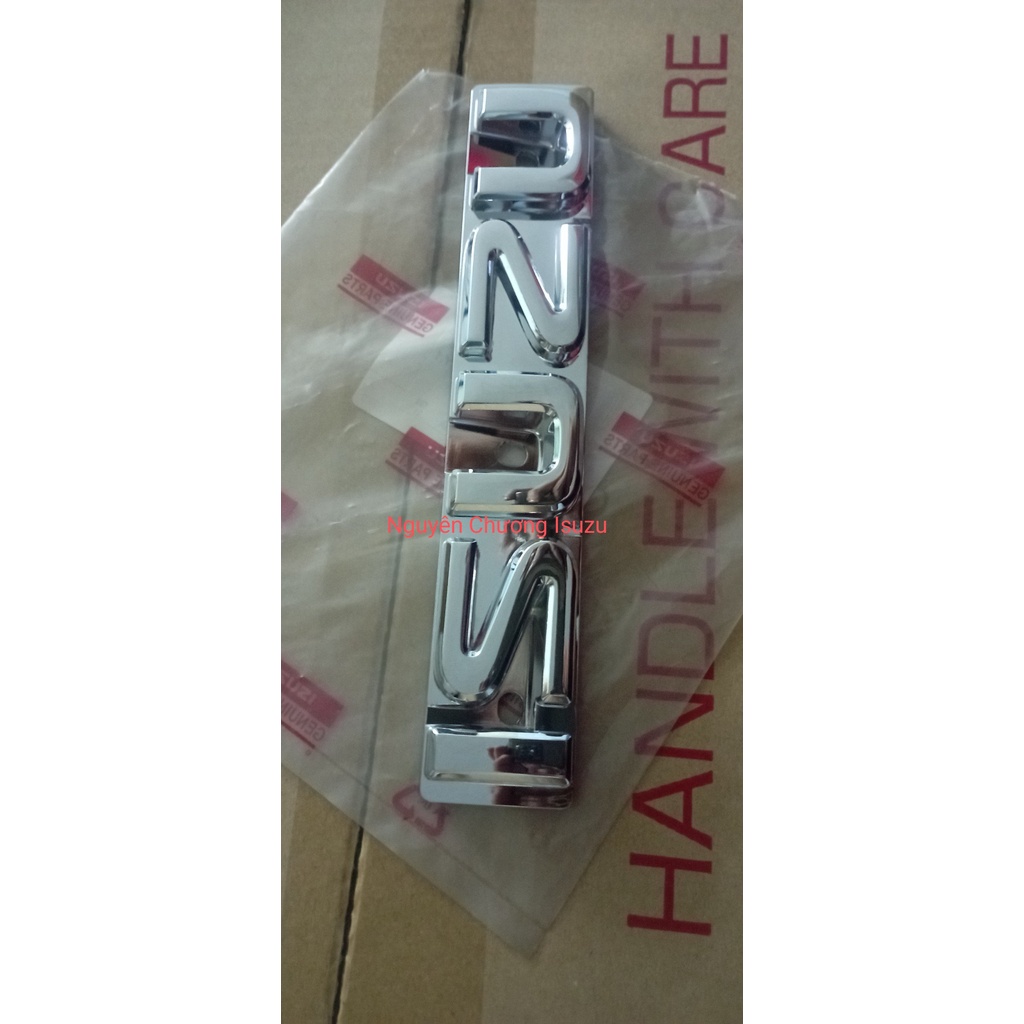 Chữ ISUZU mặt galang cho xe Isuzu Hilander hàng chính hãng