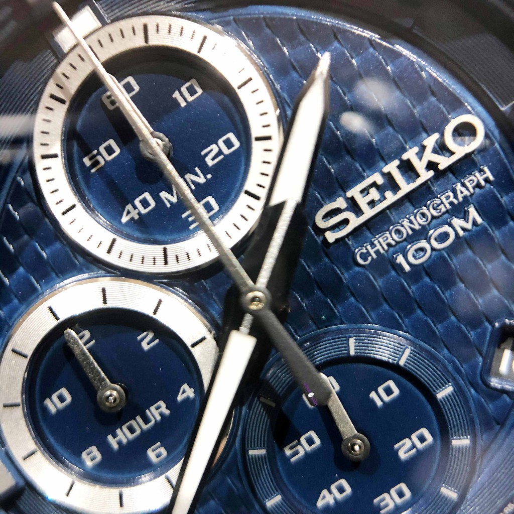 Đồng hồ nam Seiko Chronograph 8T67 100m dây da 6 kim SSB333P1 | Shopee Việt  Nam