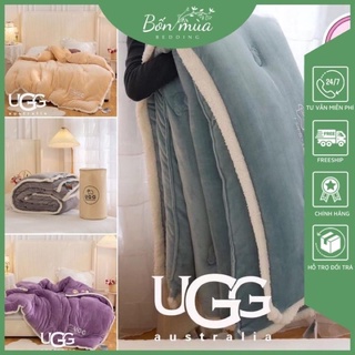 Chăn Lông Cừu UGG Phiên Bản 2021 [SIÊU ẤM] Nhập Khẩu, Siêu mịn, Kích thước 2mx2m3, nặng 4,5kg