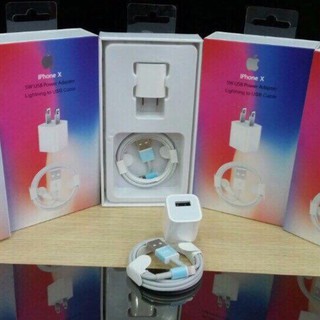 Bộ cáp sạc và cốc sạc Iphone X dùng cho các dòng Iphone 5/6/7/8/X