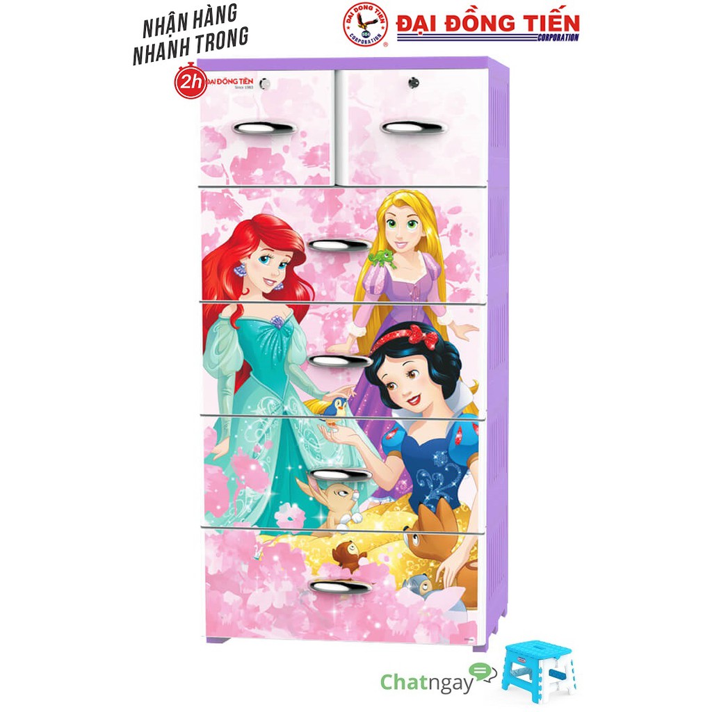 TỦ NHỰA ĐẠI ĐỒNG TIẾN FAIRY DREAM P1701 TÍM CÔNG CHÚA - NHẬN NGAY QUÀ TẶNG