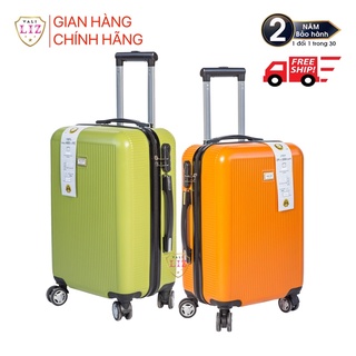 Vali kéo du lịch nhựa dẻo ABS, Chống va đập, khóa số an toàn size 20 | Mã 828