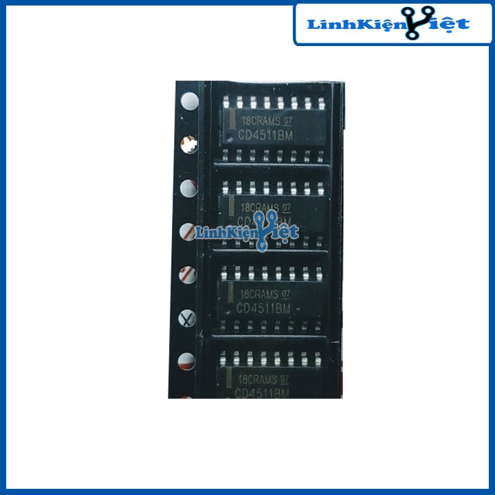 CD4511 - Chân Cắm DIP 16