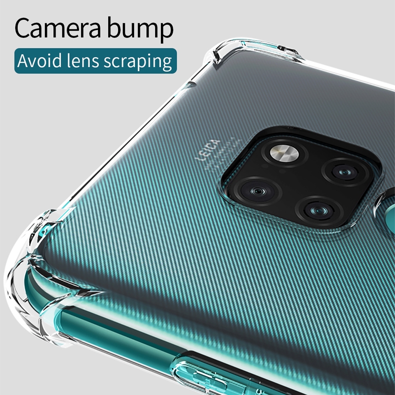 Casing Huawei Mate 30 20 P30 P20 Pro X Lite Shockproof Transparent Soft Silicone Phone Case
