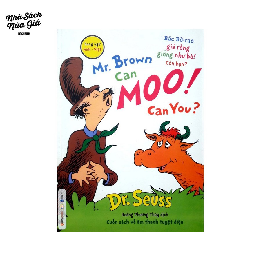 Sách-Dr.Seuss-Mr.Brown can moo!Can you?-Bác Bờ-rao giả rống giống như bò!Còn bạn? (song ngữ Anh-Việt)