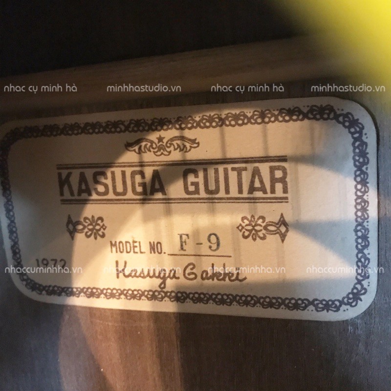 Guitar Acoustic Kasuga F-9 (Japan 1972). Guitar Nhật xịn đã qua sử dụng