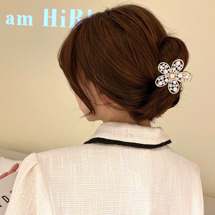 Kẹp Tóc Hình Hoa Đơn Giản Thời Trang Hàn Quốc Cho Nữ