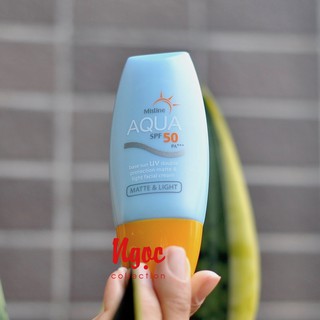 Kem chống nắng cao cấp mistine aqua spf 50 pa+++
