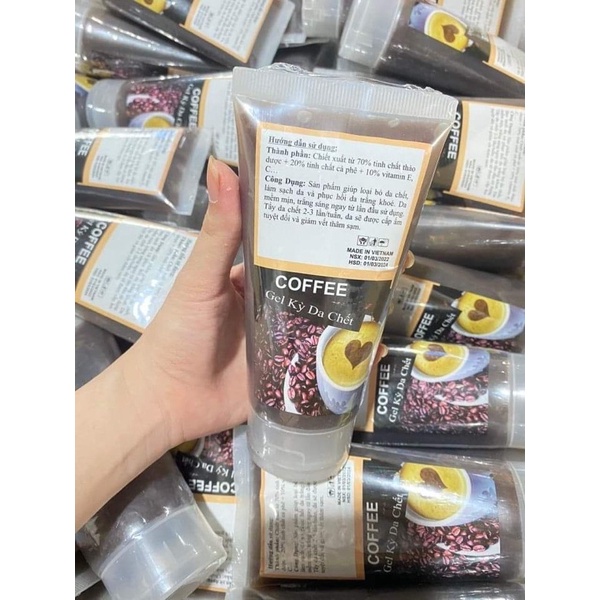Tẩy tế bào chết cà phê tuýt, gel tẩy tế bào chết toàn thân , sẵn số lượng lớn