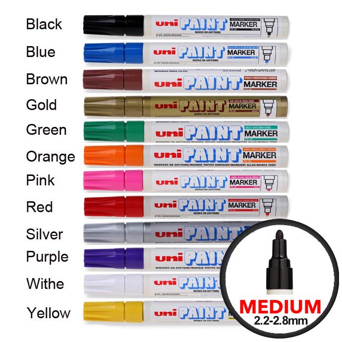 BÚT SƠN NHẬT BẢN UNI PAINT MARKER PX-20, BÚT SƠN GIÀY, SƠN Ô TÔ CHÍNH HÃNG