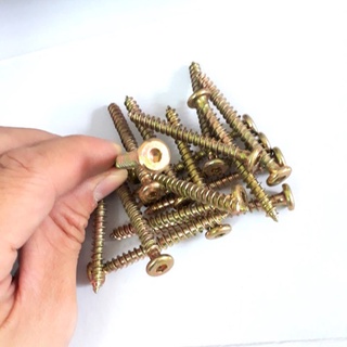 Vít gỗ lục giác chìm 6x40mm túi 100 cái , ốc lục giác chìm đầu dẹt