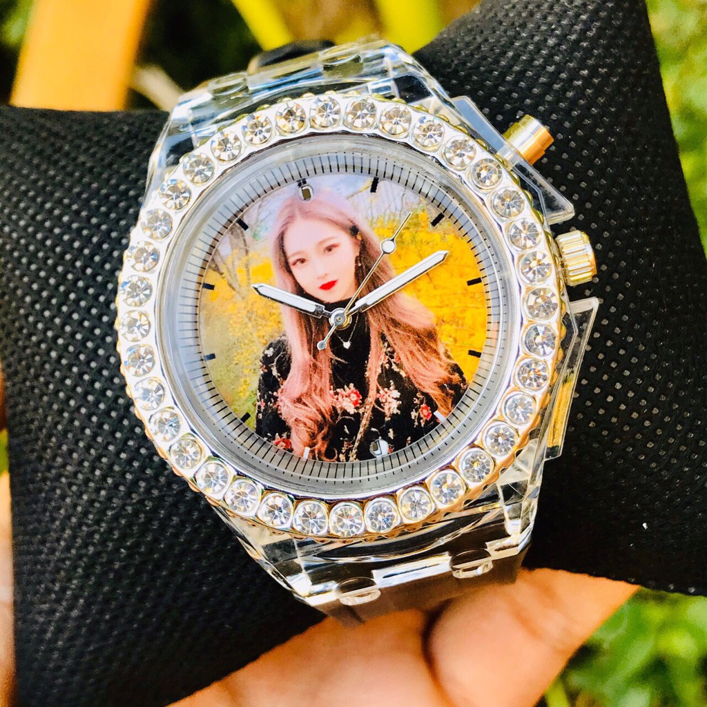 (In hình theo yêu cầu) Đồng hồ thời trang nam nữ Huans led phát sáng LD021 siêu đẹp MS2250