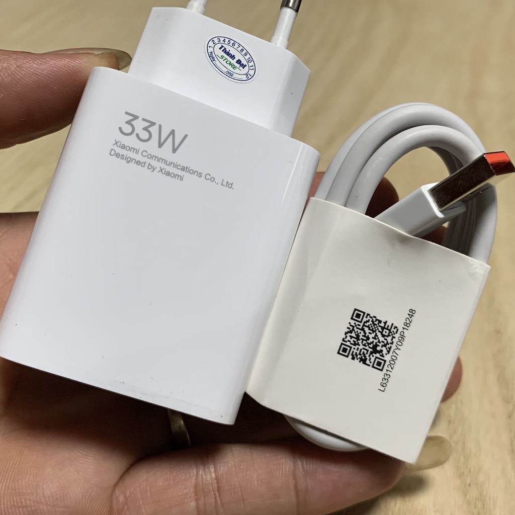 Bộ sạc nhanh zin, chính hãng Xiaomi 18w, 22.5W, 27W, 33W, 65w: Củ sạc nhanh+ Dây sạc Xiaomi 3A,6A phù hợp mọi máy Xiaomi