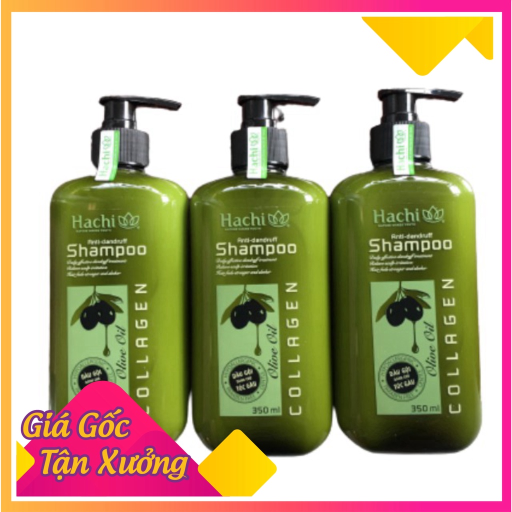 Dầu Gội, Xả Olive Hachi 350ml 500 800 Được Chiết Xuất Từ Quả Oliu Giúp Mái Tóc Ngăn Ngừa Gàu Và Giảm Kích Ứng Da Đầu