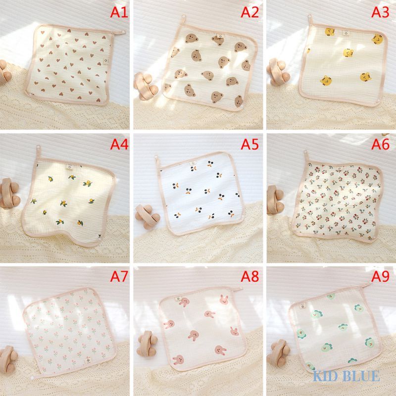 Khăn Yếm Vải Cotton Hai Lớp Hình Tam Giác Dành Cho Bé